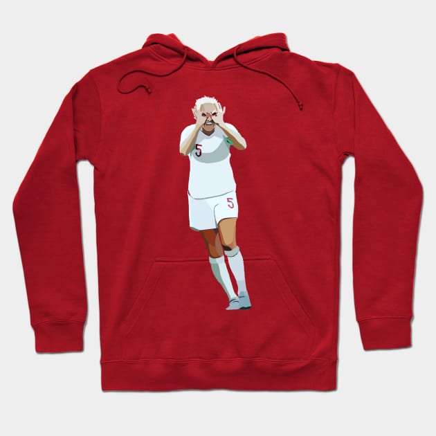 England Captain Steph Houghton MBE Hoodie by Webbed Toe Design's